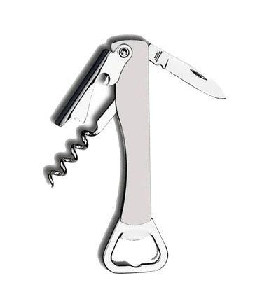 Abridor canivete saca rolhas inox para vinho e garrafa