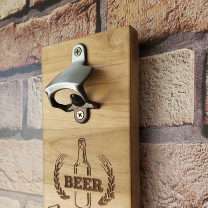 Abridor de garrafa para parede beer ad1863 inox mimo style
