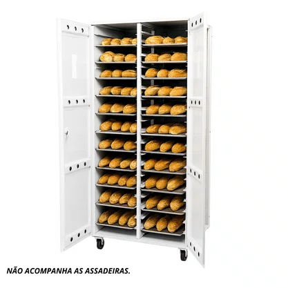 Armário duplo estufa de padaria / pizzaria para 40 assadeiras
