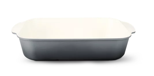 Assadeira cerâmica cinza 35x24cm 5,4l - gp883