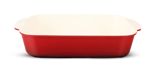 Assadeira cerâmica vermelha 35x24cm 5,4l - gp884