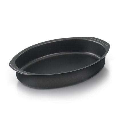 Assadeira oval aluminio N 2 Preta 11607