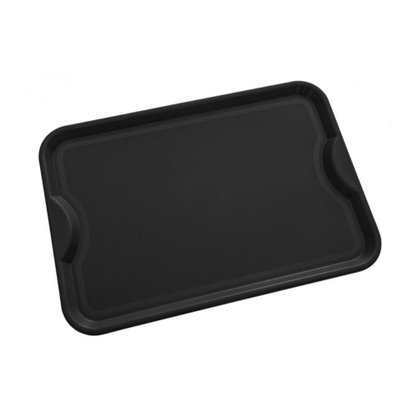 Bandeja retangular 45x32 preta arca plast