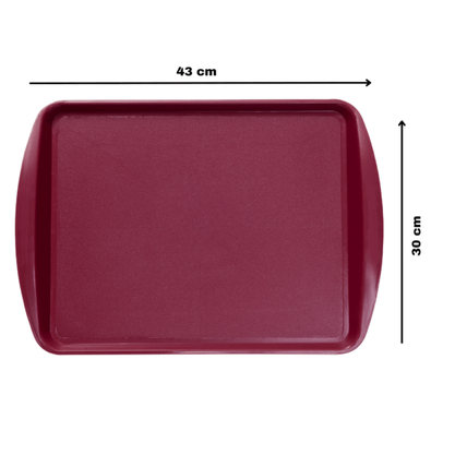 Bandeja para servir branca ref s 300 43 × 30 cm dekacron