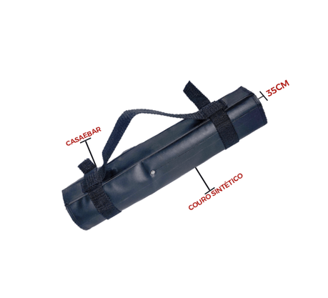 Bolsa Barman de Couro com ziper Para Coqueteleira