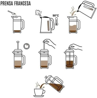 Cafeteira prensa francesa 650ml manual cantinho do café