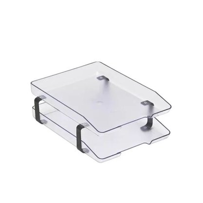 Kit com 3 Caixas Correspondência Dupla Fixa Cristal Acrimet