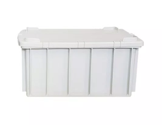 Caixa organizadora 36l com tampa branca 14540 lar plasticos