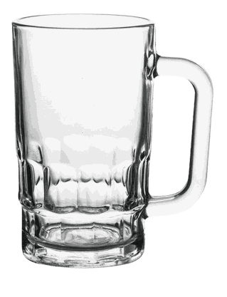 Caneca em vidro para chopp 360ml