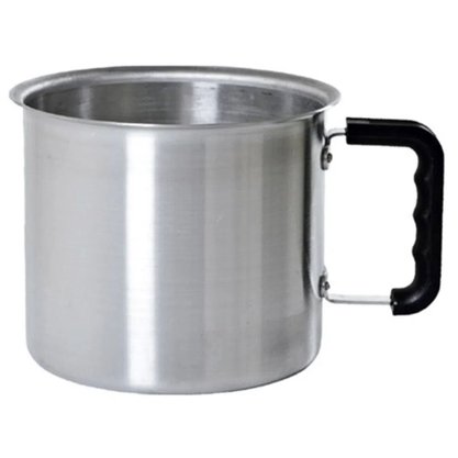 Caneca leiteira fervedor alumínio polido n18° luz do lar