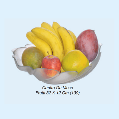 Centro de mesa de vidro frutti 00139 viva