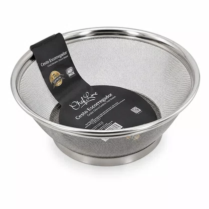 Cesto escorredor de inox multiuso 28 cm 3038