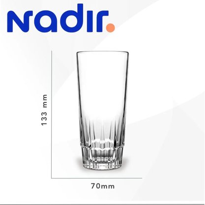 Copo vegas transparente vidro 330ml 13,6cm nadir figueiredo