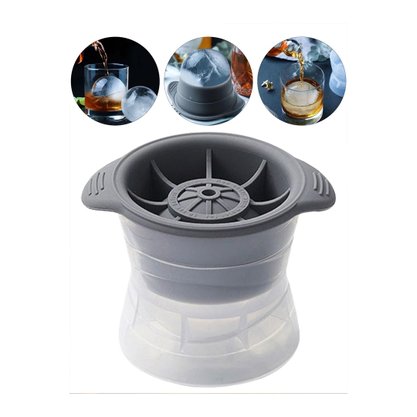 Forma de Gelo Esférica Bola para whisky e drinks - Silicone
