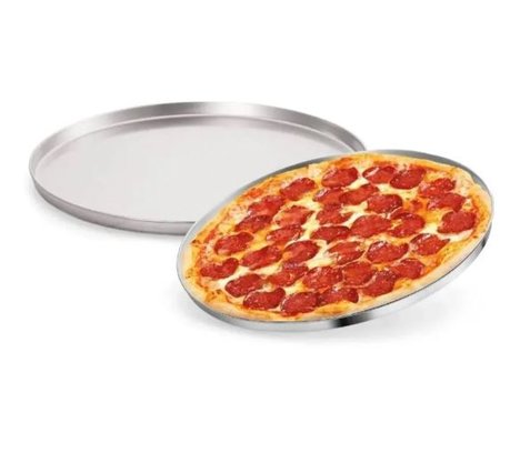 Forma de pizza 20cm em alumínio polido ceará
