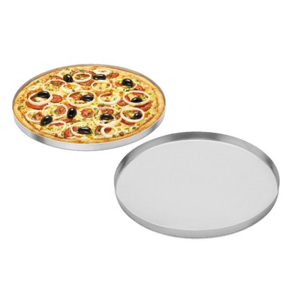 Forma de pizza 50cm em alumínio polido ceará