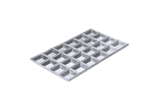 Forma master em aluminio fundido para ravioli e mini pasteis