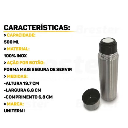 Garrafa térmica madri inox 500ml l eco unitermi