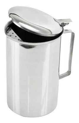 Jarra de inox c/ tampa e coletor de gelo 2l 15242 inga