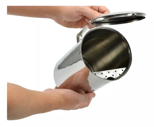 Jarra de inox c/ tampa e coletor de gelo 2l 15242 inga