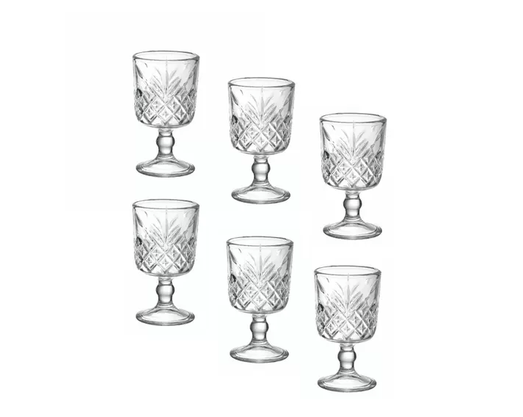 Jogo 6 taças para licor de vidro 65ml