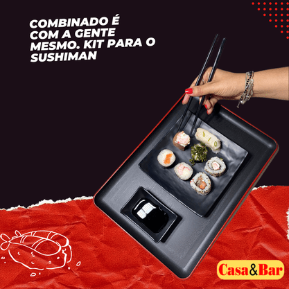 Kit Jogo 6 Pares Hashi japonês oriental acrílico verde