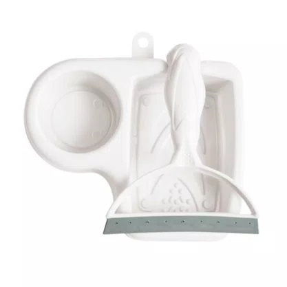 Kit porta detergente/rodinho - branco kpiafb keita