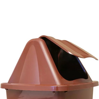 Lixeira C/Tampa Vai - Vem Santana (Orgânico) 60 Litros - 360ME