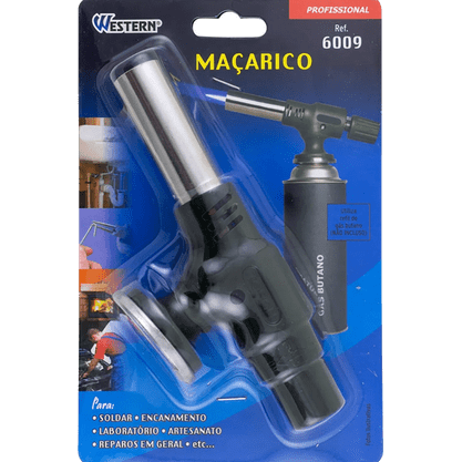 Maçarico portatil encaixe aço inox 6009 - marca: western