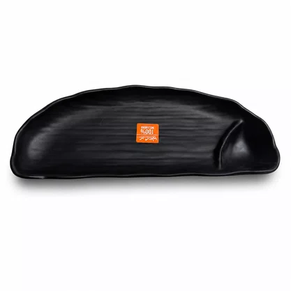 Meia lua c/ porta shoyo 27 x 11,5 x 2,5 cm preto fosco 6680 weck