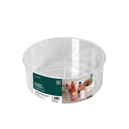 Organizador redondo giratorio c/ 2 divisorias removivel 28 cm