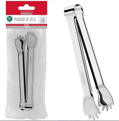 Pegador de gelo inoxidável 18cm Pegador de gelo inoxidável 18cm