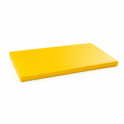 Placa corte polietileno 50x30x1,5cm - amarela