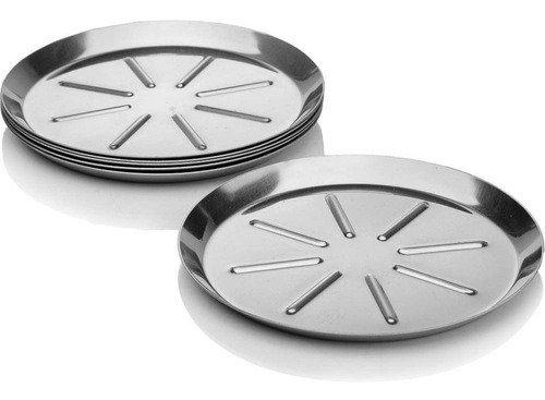 Porta copo aço inox prata