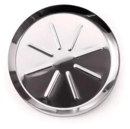 Porta copo aço inox prata