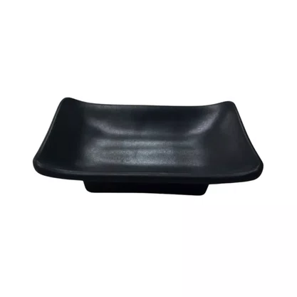 Porta shoyo 10 x 6,5 x 2,5 cm - 50ml preto fosco 6690 weck