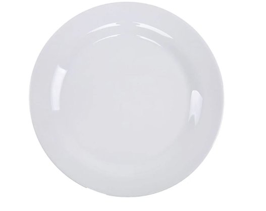 Prato raso na cor branco menu 5443 duralex