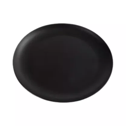 Prato sobremesa 21 x 2,2 cm preto fosco 6676 weck