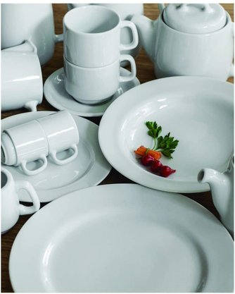 Prato sobremesa em porcelana 292004 019 - Marca: Schmidt
