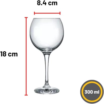 Jogo de taças para vinho tinto 300ml celebra 6 peças