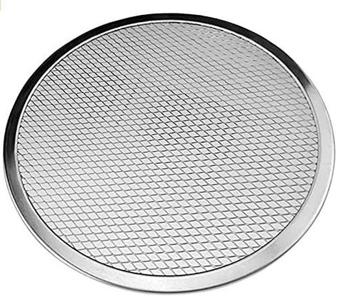 Tela redonda para assar pizza 35cm em alumínio (goldpan)