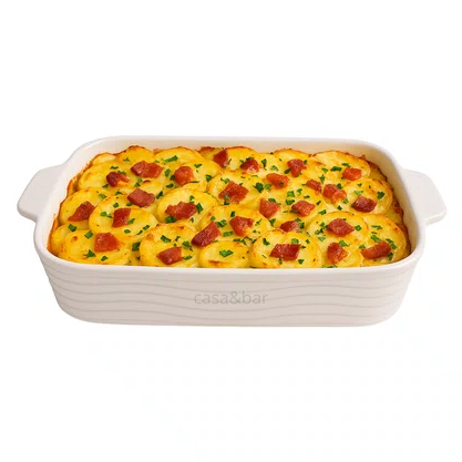 Travessa retan sandy 35,5x21,5x6cm pcln249 haus