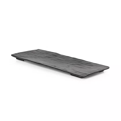 Travessa sushi-sashimi 23,7 x 7,5 x 1,5 cm preto fosco 6684 weck