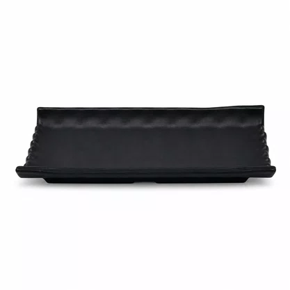 Travessa tipo telha 25,3 x 13 x 3 cm preto fosco 6682 weck