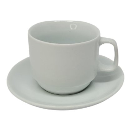 Xicara chá texas de porcelana c/pires 660-5 200ml bot art