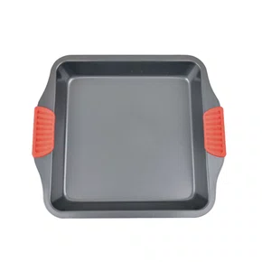 Assadeira antiaderente c/ pegador silicone 28x25,5x5cm