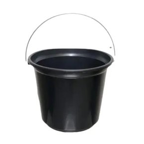Balde 8 lt preto reciclado 254 for-plast