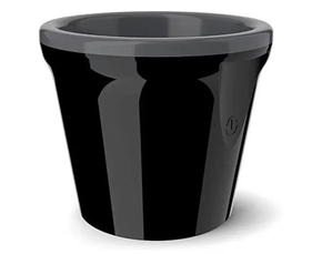 Balde de gelo térmico preto 6l parede dupla unitermi