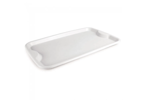 Bandeja retangular 45x32 branco 18804 arca plast