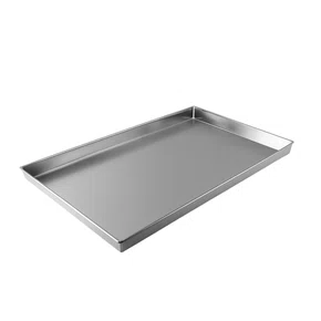 Bandeja retangular em aluminio reforçado 50x40cm